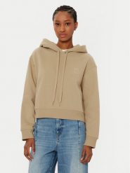 Weekend Max Mara Bluza Dire 2515921011 Beżowy Regular Fit. Brązowe bluzy damskie Weekend Max Mara, s, bez wzorów, z bawełny, bez ramiączek, bez kaptura. Za 449.99 zł.