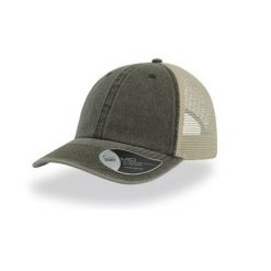 Czapka Unisex Case Pigment Barwiona 6panelowa Trucker. Zielone czapki damskie ATLANTIS, bez wzorów. Za 54.99 zł.