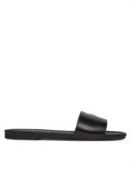 Calvin Klein Jeans Klapki Flat Sandal Slide Mg YW0YW01697 Czarny. Czarne klapki damskie Calvin Klein Jeans, bez wzorów, z jeansu, bez obcasa, bez zapięcia. Za 209.99 zł.