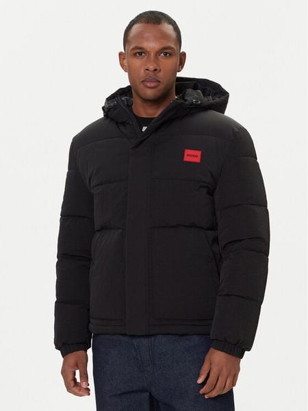 HUGO Kurtka zimowa Baro2541 50547897 Czarny Regular Fit. Czarne kurtki męskie Hugo, na zimę, m, bez wzorów, z syntetyku, bez kaptura. Za 989.99 zł.
