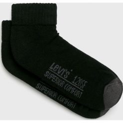 Levi's - Skarpety (2-pack). Czarne skarpety męskie Levi's®, bez wzorów, z bawełny. W wyprzedaży za 29.90 zł.