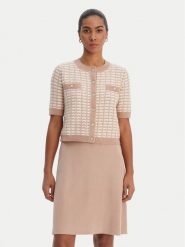 Morgan Sukienka dzianinowa 261-RMORESA Beżowy Slim Fit. Brązowe sukienki damskie Morgan, s, bez wzorów, z dzianiny, bez kołnierzyka, bez ramiączek. Za 429.99 zł.