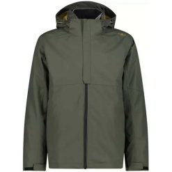 Kurtka 3w1 męska CMP Starve. Zielone kurtki męskie CMP, m, bez wzorów, sportowe, bez kaptura. Za 506.50 zł.