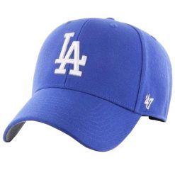 Czapka z daszkiem dla dorosłych 47 Brand Los Angeles Dodgers Cap. Niebieskie czapki damskie 47 Brand, bez wzorów, z materiału, sportowe. Za 184.00 zł.