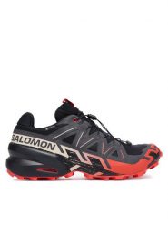 Salomon Buty do biegania Speedcross 6 Gore-Tex L49226000 Czarny. Czarne buty sportowe męskie Salomon, bez wzorów, z gore-texu, bez zapięcia, do biegania, gore-tex. Za 719.99 zł.