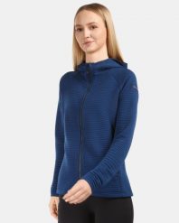 Damska bluza techniczna Kilpi TANALI-W. Niebieskie bluzy damskie Kilpi, s, bez wzorów, z materiału, bez ramiączek, z kapturem. Za 422.05 zł.