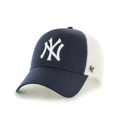 Czapka z daszkiem 47 Brand MLB New York Yankees Trucker - B-BRANS17CTP-NY. Czarne czapki damskie 47 Brand, bez wzorów, sportowe. Za 92.00 zł.