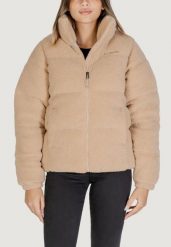 Kurtka Kobieta COLUMBIA Puffect™ Sherpa. Brązowe kurtki sportowe damskie Columbia, na zimę, l, bez wzorów, z nylonu, bez ramiączek, bez kaptura, trekkingowe. Za 718.10 zł.