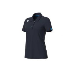 Damska koszulka polo Arena Team Solid. Niebieskie bluzki damskie ARENA, bez wzorów, bez kołnierzyka, bez ramiączek. Za 230.50 zł.