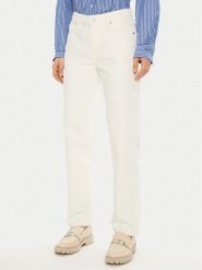 Tommy Hilfiger Jeansy WW0WW44331 Biały Regular Fit. Białe jeansy damskie Tommy Hilfiger, bez wzorów, z bawełny. Za 289.99 zł.