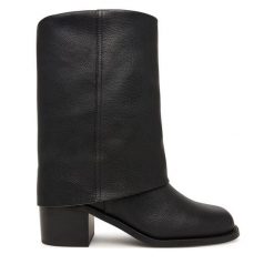Botki Aldo. Czarne botki damskie Aldo, bez wzorów, bez obcasa, na słupku, bez zapięcia. Za 729.99 zł.