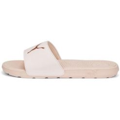 Klapki basenowe dla dorosłych Puma Cool Cat 2.0. Czerwone klapki damskie Puma, bez wzorów, z materiału, sportowe, bez obcasa, bez zapięcia. Za 190.00 zł.