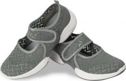 Fitness King Baleriny damskie zapinane na rzep tenisówki szare 38. Szare trampki i tenisówki damskie Fitness King, bez wzorów, bez zapięcia. Za 129.00 zł.