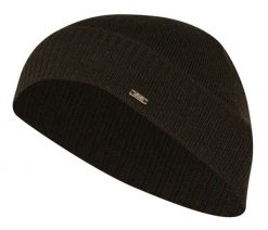Czapka Jesienno-Zimowa, Elegancka Beanie, Brązowa, Wełniana, Klasyczna. Brązowe czapki męskie Em men's accessories, na zimę, bez wzorów, z tkaniny. Za 99.99 zł.