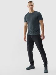 4F Spodnie treningowe szybkoschnące męskie - czarne S. Czarne spodnie sportowe męskie 4F, m, bez wzorów, z dzianiny, na fitness i siłownię. Za 179.99 zł.