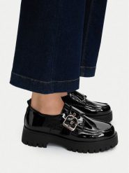 MEXX Półbuty EO-WS6035-29 Czarny. Czarne półbuty damskie Mexx, bez wzorów, ze skóry, bez obcasa, na płaskiej podeszwie, bez zapięcia. Za 359.99 zł.