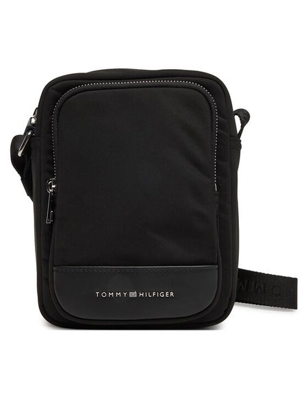 Tommy Hilfiger Saszetka Th Business Mini Reporter AM0AM13190 Czarny. Czarne saszetki i nerki męskie Tommy Hilfiger, z materiału. Za 189.99 zł.