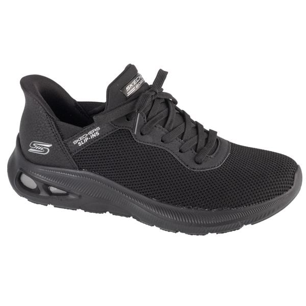 Buty sportowe Sneakersy damskie, Slip-Ins: Bobs Sport Unity. Czarne obuwie sportowe damskie Skechers, bez wzorów, bez zapięcia, trekkingowe, Skechers Sport. Za 359.99 zł.