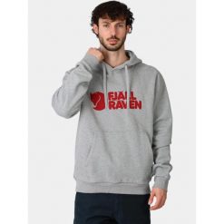 Sweter męski Fjallraven Logo. Szare swetry męskie Fjällräven, m, bez wzorów, bez kołnierzyka, bez ramiączek. Za 669.00 zł.