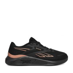 Buty na siłownię Reebok. Czarne obuwie sportowe damskie Reebok, bez wzorów, bez zapięcia, na fitness i siłownię. Za 329.99 zł.