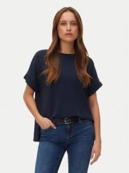 Vero Moda Bluzka Hali 10339414 Granatowy Regular Fit. Niebieskie bluzki damskie Vero Moda, xs, bez wzorów, z wiskozy, bez kołnierzyka, bez ramiączek. Za 109.99 zł.