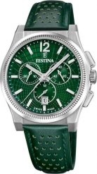 Zegarek męski Festina F20060-3 zielony. Zielone zegarki męskie Festina, bez wzorów. Za 2,494.77 zł.