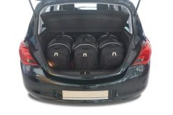 Torby Do Bagażnika Opel Corsa 2014-2019 3Szt Kjust. Czarne torby podróżne damskie KJUST, bez wzorów, z kauczuku. Za 746.00 zł.