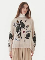 Weekend Max Mara Sweter Pavidi 2525366262 Écru Oversize. Swetry nierozpinane damskie Weekend Max Mara, xl, bez wzorów, z wełny, bez kołnierzyka, bez ramiączek. Za 1,239.00 zł.