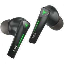 TOZO Gaming Pods Zestaw słuchawkowy True Wireless Stereo (TWS) Douszny USB Type-C Bluetooth Czarny. Czarne słuchawki bezprzewodowe TOZO. Za 134.57 zł.