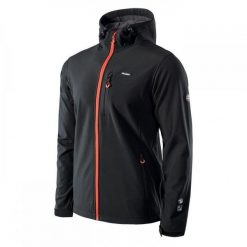 Męska kurtka Elbrus Iver softshell rozmiar XL. Czarne kurtki sportowe męskie ELBRUS, na zimę, m, bez wzorów, z softshellu, bez kaptura, narciarskie. Za 251.53 zł.
