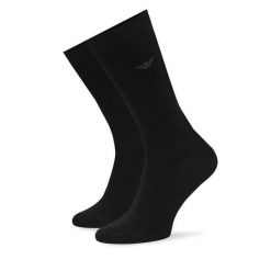 Skarpety długie EA7 Emporio Armani. Czarne skarpety męskie EA7 Emporio Armani, bez wzorów. Za 69.99 zł.
