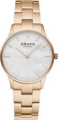 Zegarek OBAKU Zegarek damski Obaku Denmark V247LXVWSV różowe złoto. Czerwone zegarki damskie OBAKU, złote. Za 468.00 zł.