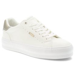 Trampki damskie Big Star, skóra ekologiczna sznurowany fason minimalistyczny design gruba gumowa podeszwa okrągły nosek, białe, TT274805. Białe trampki i tenisówki damskie BIG STAR, bez wzorów, z gumy, bez zapięcia. Za 149.00 zł.