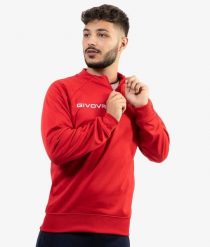 Bluza z zamkiem 1/2 Givova 500. Czerwone bluzy damskie Givova, xl, bez wzorów, z materiału, bez ramiączek, bez kaptura. Za 87.47 zł.