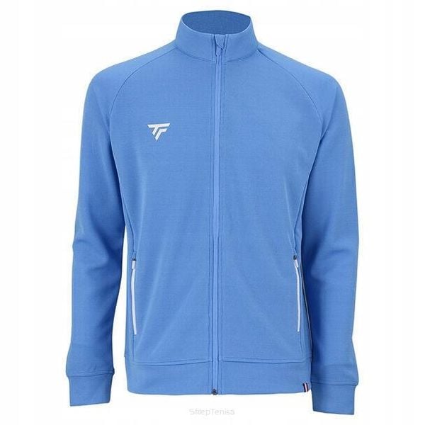 Bluza rozpinana tenisowa męska Tecnifibre Team Jacket. Niebieskie bluzy męskie TECNIFIBRE, m, bez wzorów, sportowe, bez ramiączek, bez kaptura. W wyprzedaży za 229.00 zł.