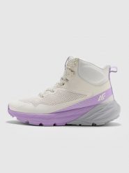 4F Wysokie buty trekkingowe SPEED HIKER z membraną damskie - fioletowe 37. Fioletowe obuwie trekkingowe damskie 4F, z gumy, bez zapięcia. W wyprzedaży za 279.99 zł.