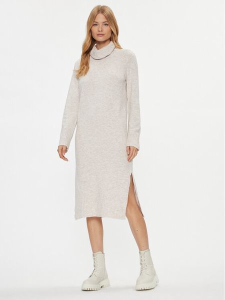 Noisy May Sukienka dzianinowa 27026911 Écru Comfort Fit. Sukienki damskie Noisy May, xl, bez wzorów, z dzianiny, bez kołnierzyka, bez ramiączek. Za 129.99 zł.