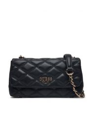 Guess Torebka HWQG96 32210 Czarny. Czarne torebki do ręki damskie Guess, z aplikacjami, ze skóry, bez dodatków. Za 349.99 zł.