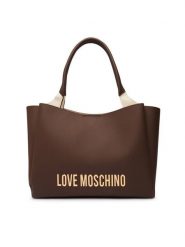 LOVE MOSCHINO Torebka JC4107PP1PKD0300 Brązowy. Brązowe shopperki damskie Love Moschino, bez wzorów, ze skóry, bez dodatków. Za 1,059.00 zł.
