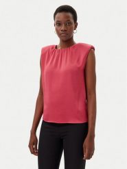 Marciano Guess Bluzka 5GGH39 7079A Różowy Regular Fit. Czerwone bluzki damskie Marciano Guess, z aplikacjami, z syntetyku, bez kołnierzyka, bez ramiączek. Za 429.99 zł.
