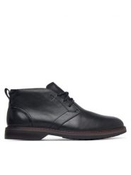 Clarks Trzewiki Aldwin2 Chukka 26329522 Czarny. Czarne botki męskie Clarks, bez wzorów, ze skóry, bez obcasa, bez zapięcia. Za 519.99 zł.