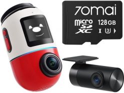 70mai Omni X800 4K set Czerwona + karta 70mai SD 128GB. Wideorejestratory 70mai. Za 1,811.49 zł.