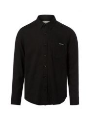Calvin Klein Jeans koszula lniana Mężczyźni Regular Fit len czarny, M. Czarne koszule męskie Calvin Klein Jeans, m, bez wzorów, z jeansu, klasyczne, bez kołnierzyka, bez ramiączek. Za 229.95 zł.
