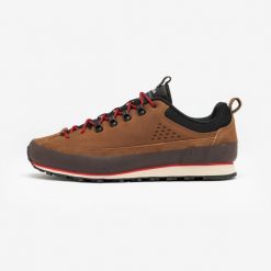 Buty turystyczne męskie Arpenaz 500 Revival Heritage. Brązowe buty zimowe męskie QUECHUA, bez wzorów, z kauczuku, bez obcasa, bez zapięcia. Za 269.99 zł.