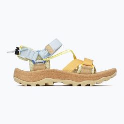 Sandały damskie Merrell Speed Fusion Sport RMX. Niebieskie sandały damskie Merrell, bez wzorów, bez obcasa, bez zapięcia. Za 319.99 zł.