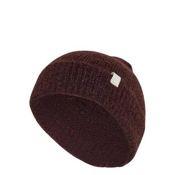 Czapka Soft Lux typu beanie. Białe czapki damskie Adidas, bez wzorów, z dzianiny, eleganckie. Za 119.00 zł.