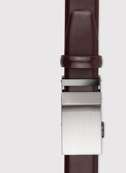 PAKO LORENTE – Brązowy pasek męski z automatyczną klamrą. Brązowe paski męskie Pako Lorente, ze skóry, eleganckie. Za 149.99 zł.