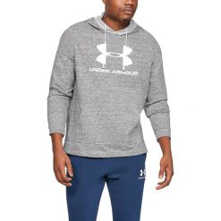 Under Armour Terry Bluza Szary. Szare bluzy męskie Under Armour, s, bez wzorów, z materiału, bez ramiączek, bez kaptura. Za 274.95 zł.