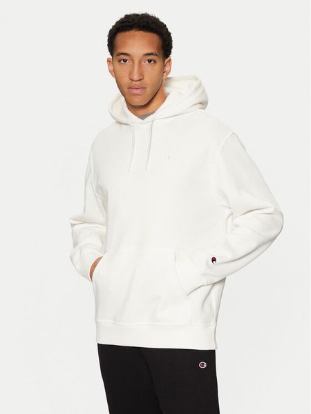 Champion Bluza 220274 Biały Relaxed Fit. Białe bluzy męskie Champion, l, bez wzorów, z syntetyku, bez ramiączek, bez kaptura. Za 279.99 zł.