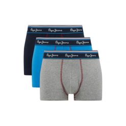 Bokserki męskie Pepe Jeans Short Trunk 3-pack. Bokserki męskie Pepe Jeans, bez wzorów, z bawełny. W wyprzedaży za 73.00 zł.
